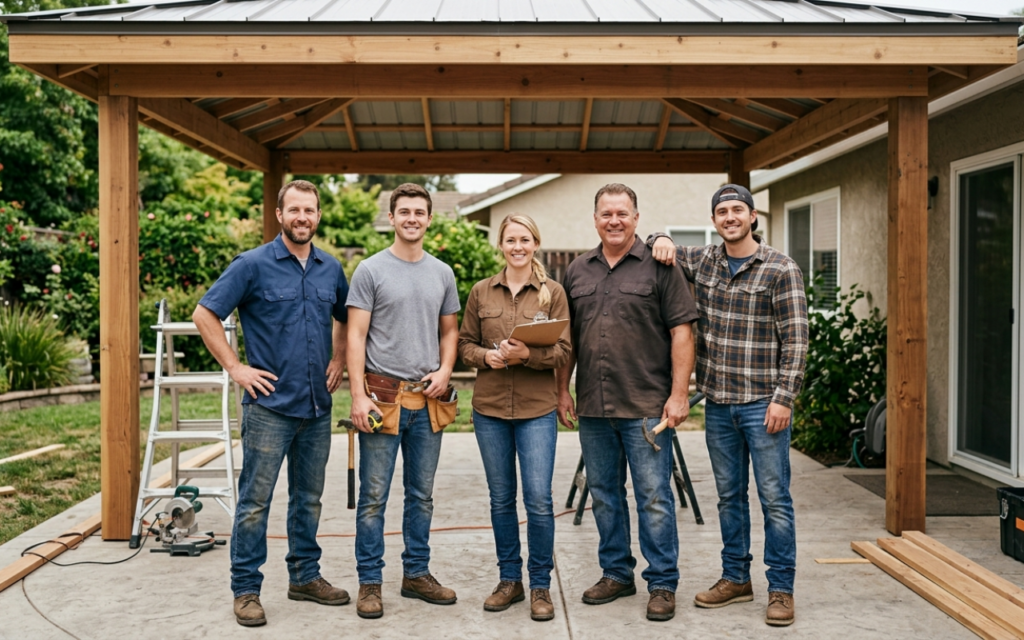 JLN Aluminum Patio Covers professional team of patio cover contractors specializing in aluminum outdoor structures and custom patio cover solutions