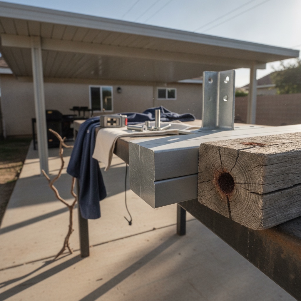 Santa Ana Winds vs Your Patio Cover: Aluminum, Wood, Vinyl featured image
